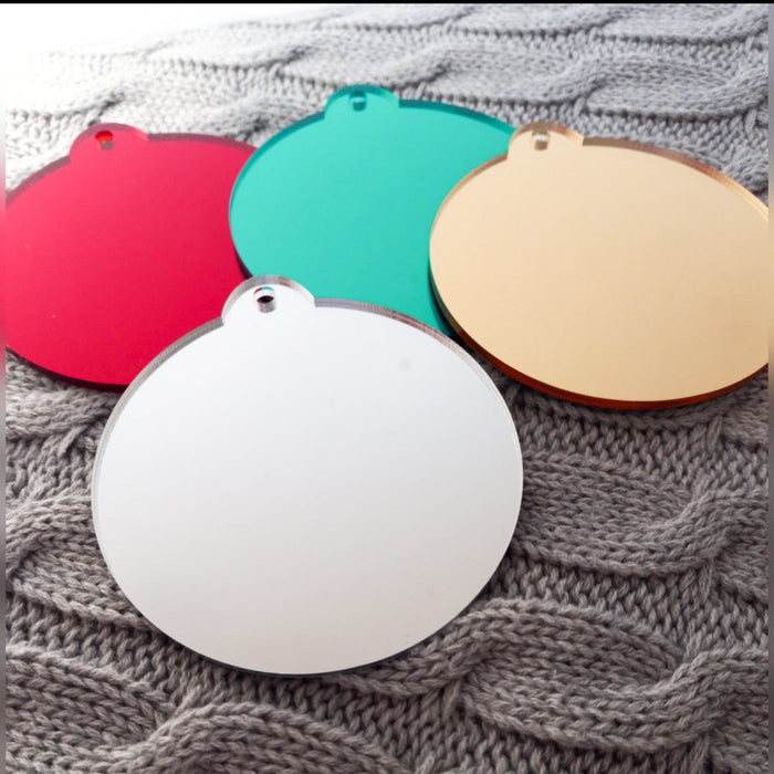 Christmas Bauble | Acrylic & Timber - 75mm