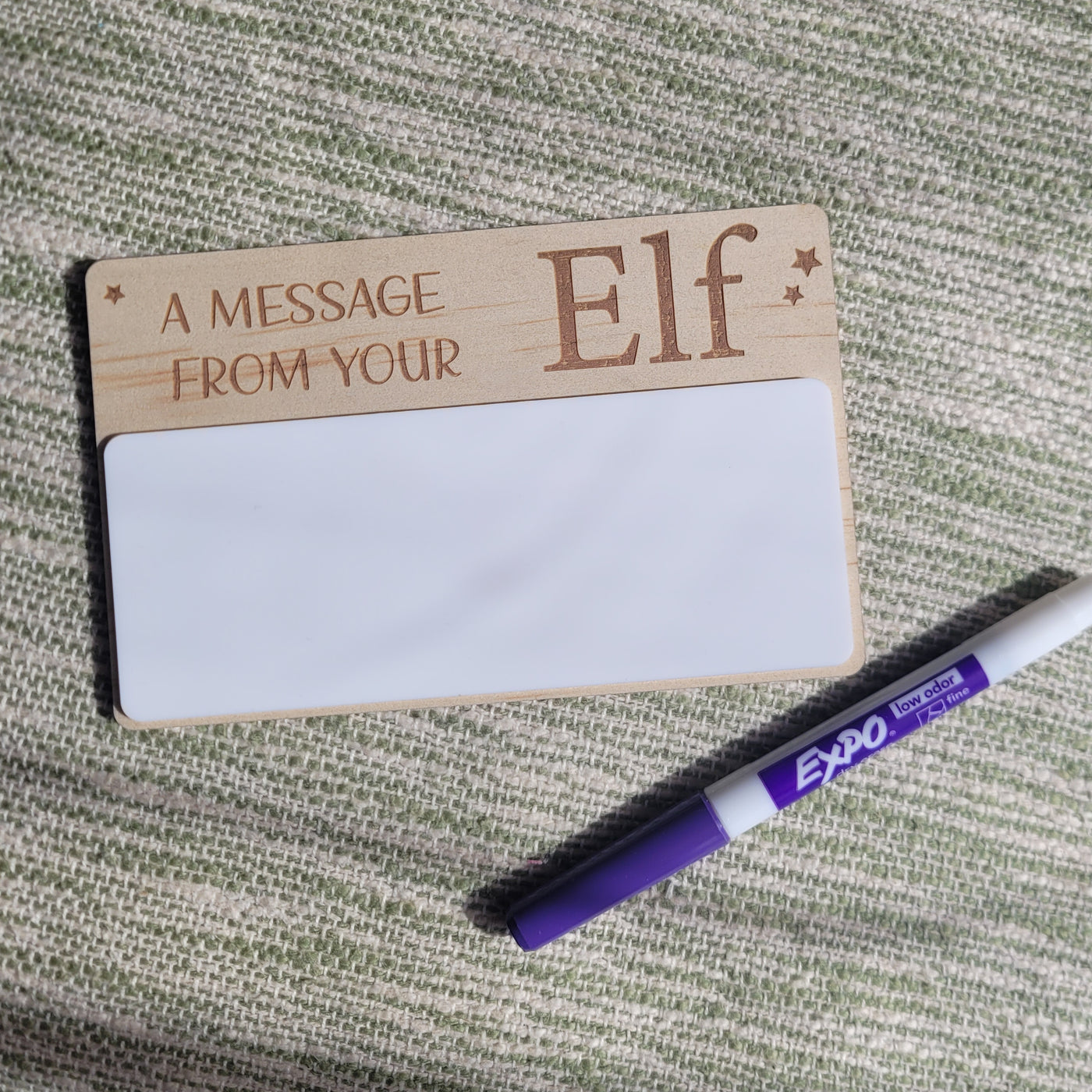 Elf on the shelf - A message from your Elf - Note Board