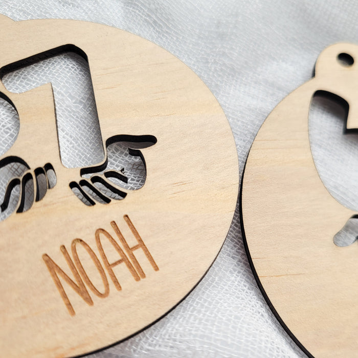 67 Christmas Bauble - Engraved | Plywood