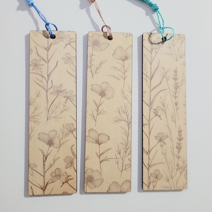 Floral Bookmark - UV Printed