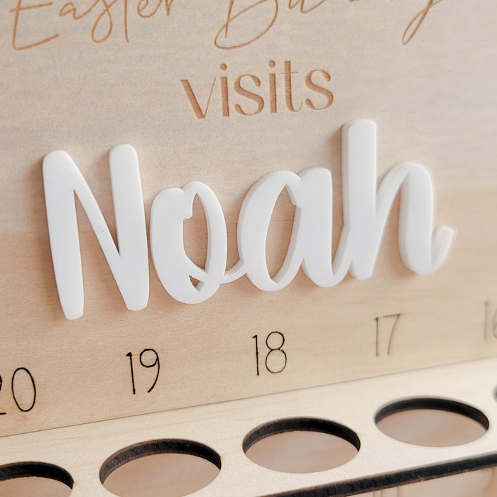 Name Plaque for Countdown to Easter Mini Egg Holder