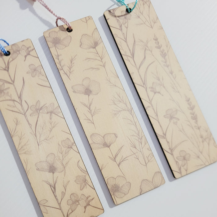 Floral Bookmark - UV Printed