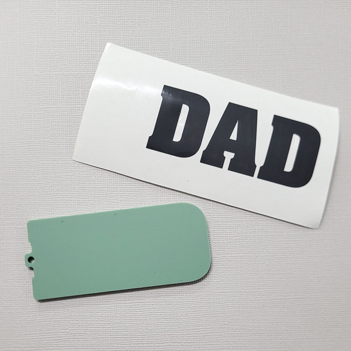 DAD Keyring Blank | SVG File supplied | BOLD