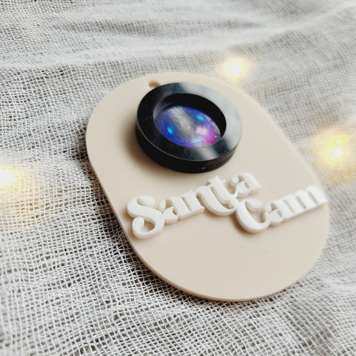 Mini Santa's Cam | Elf Cam Hanging Sign