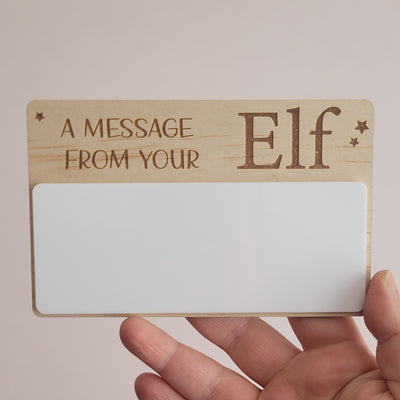 Elf on the shelf - A message from your Elf - Note Board