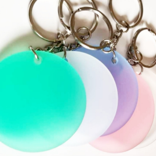 Round Keyring Acrylic - Bulk