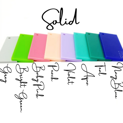 Solid Acrylic Hexagon