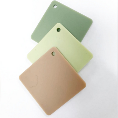 Square Keyring Acrylic ALL COLOURS 50mm
