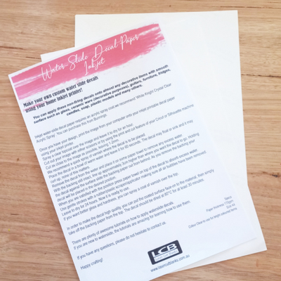 Waterslide Decal Paper - Inkjet Printer