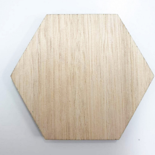 Tasmanian Oak veneer Hexagon