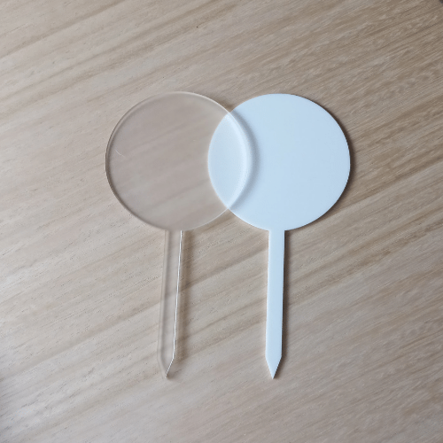 75mm Round Acrylic Cake Topper