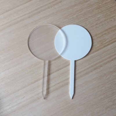 75mm Round Acrylic Cake Topper