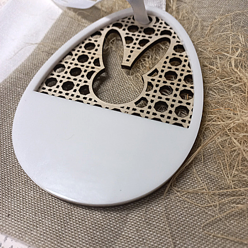 Rattan Easter Tag