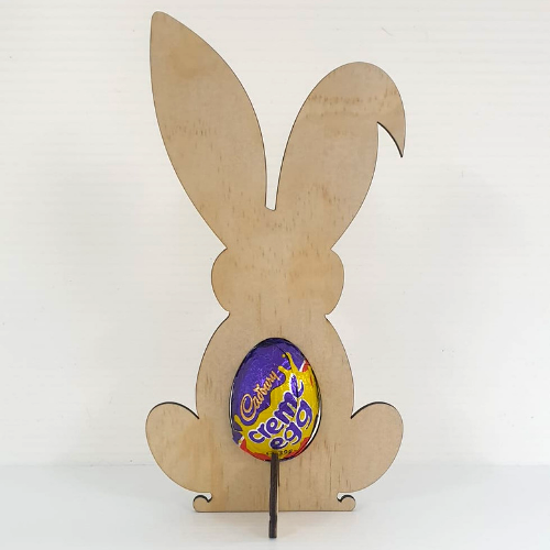 Plywood Bunny Cadbury Cream Egg Holder