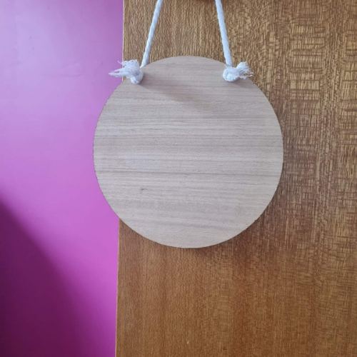 160mm Tasmanian Oak Veneer Hanging Circle + Cord