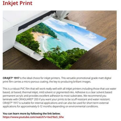 Printable Vinyl Orajet 1917