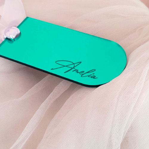 Engraved Acrylic Luggage Tag / Place Card