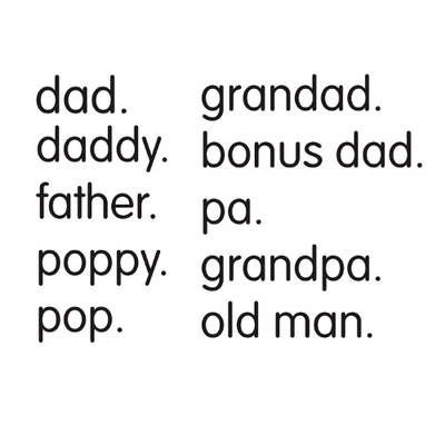 dad. - Acrylic Words/Names