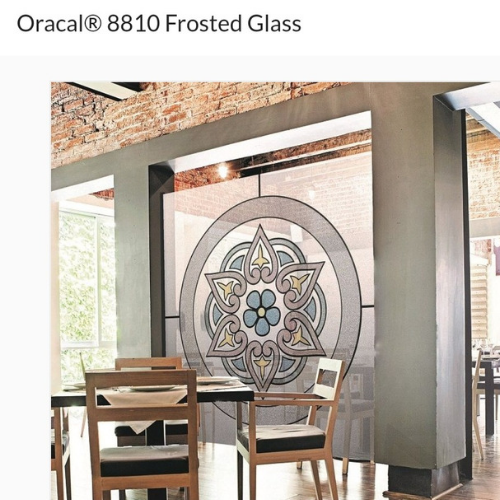 Oracal 8810 Frosted (Etched) Glass Cast Vinyl