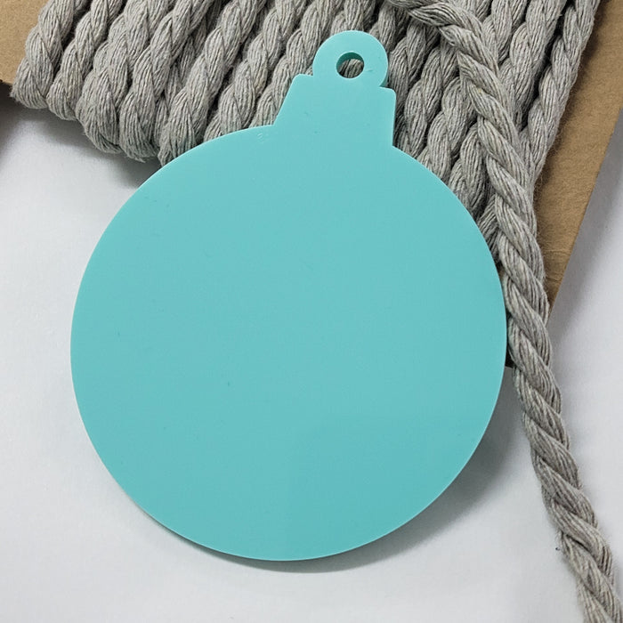 Christmas Bauble | Traditional Shape | Acrylic Bauble & Timber