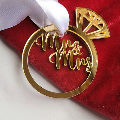 Newly-weds Double Layered Christmas Bauble