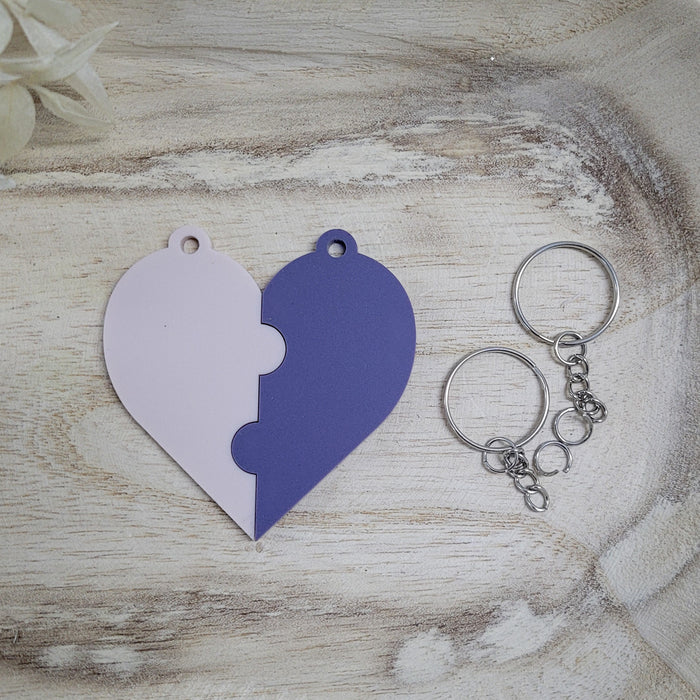 Couples Heart Keyring