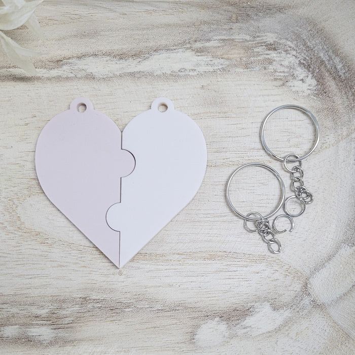 Couples Heart Keyring