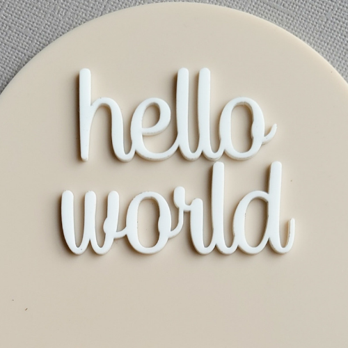Hello World - words
