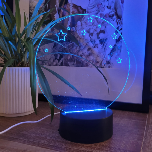 Led lamp base for discount 3d illusion acrylic light panels