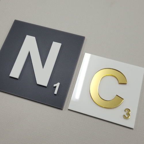 Oversized Scrabble Tile - Acrylic - Large