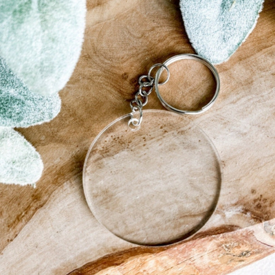Round Keyring Acrylic - 50mm