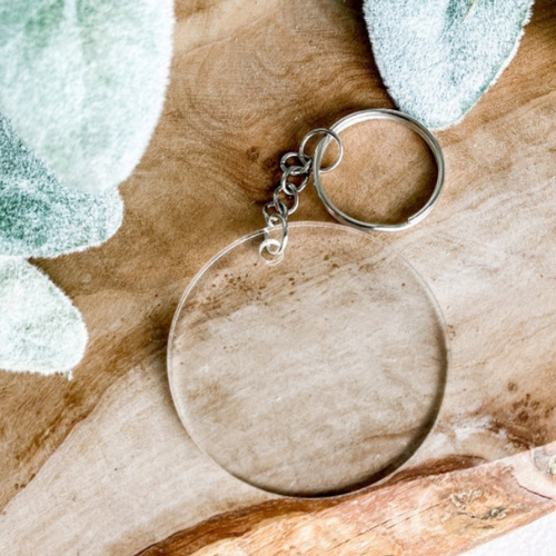 Round Keyring Acrylic - 50mm