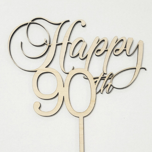 Cake Topper - Number - Swirl