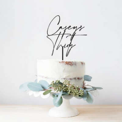 Cake Topper - Script