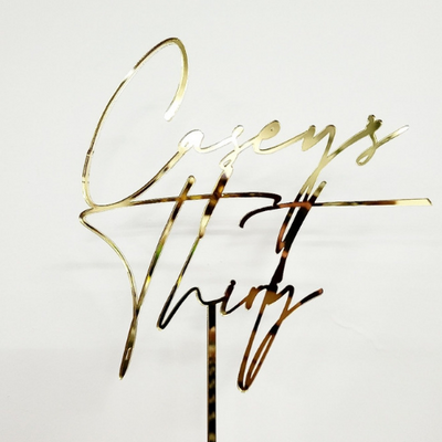 Cake Topper - Script