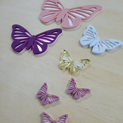 Double Layer Butterfly - mini (3 pack)