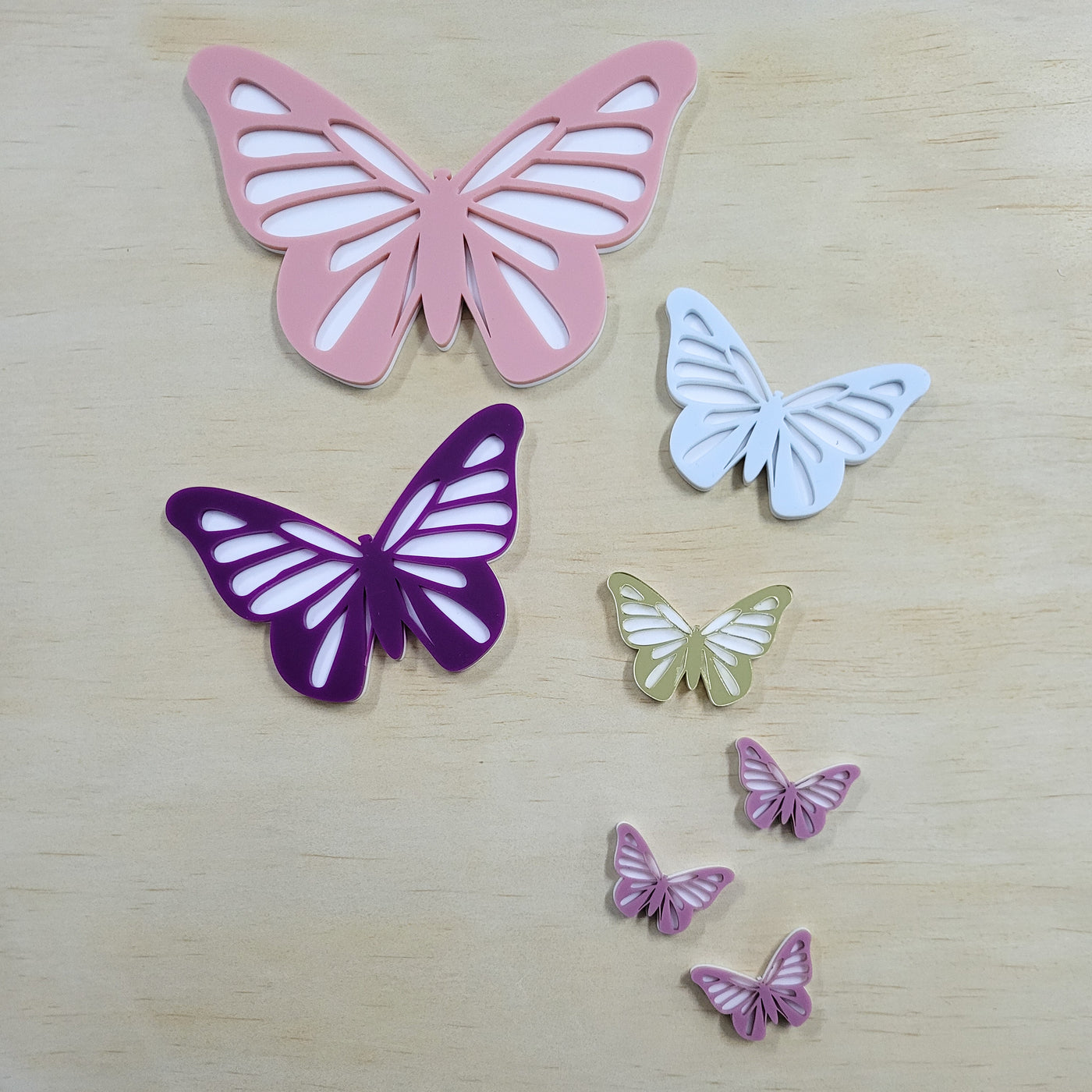 Double Layer Butterfly - mini (3 pack)