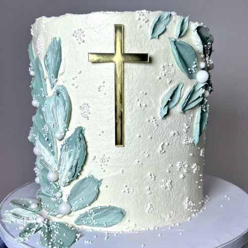 Cake Plaque Fropper - Cross