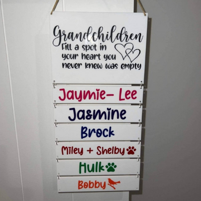 Family Board Plaque
