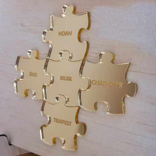 Engraved Puzzle Piece