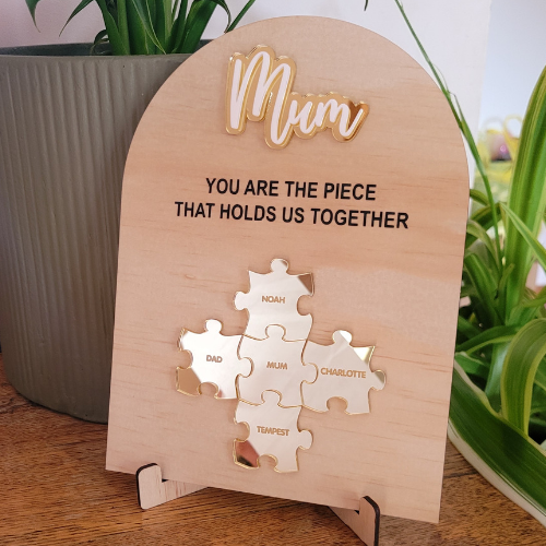 You are the piece that holds us together Plaque