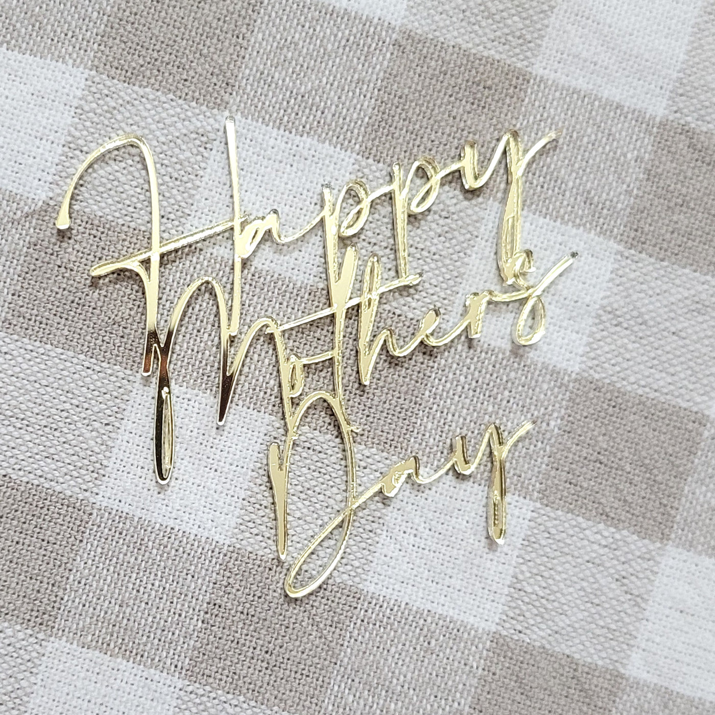 Cupcake Topper Plaque - Happy Mother's Day