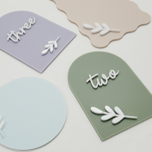 Leaves - Perfect for Milesone Plaques (set of 5)