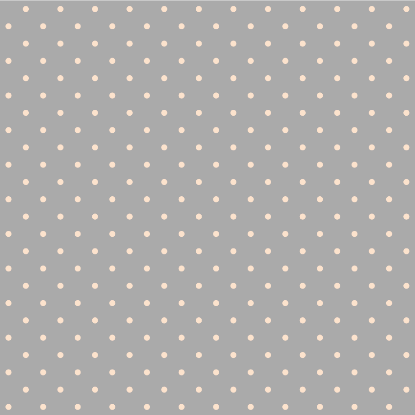 Grey + Peach Dots