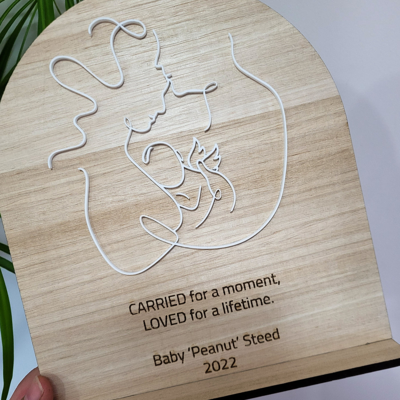 Angel Baby memorial plaque