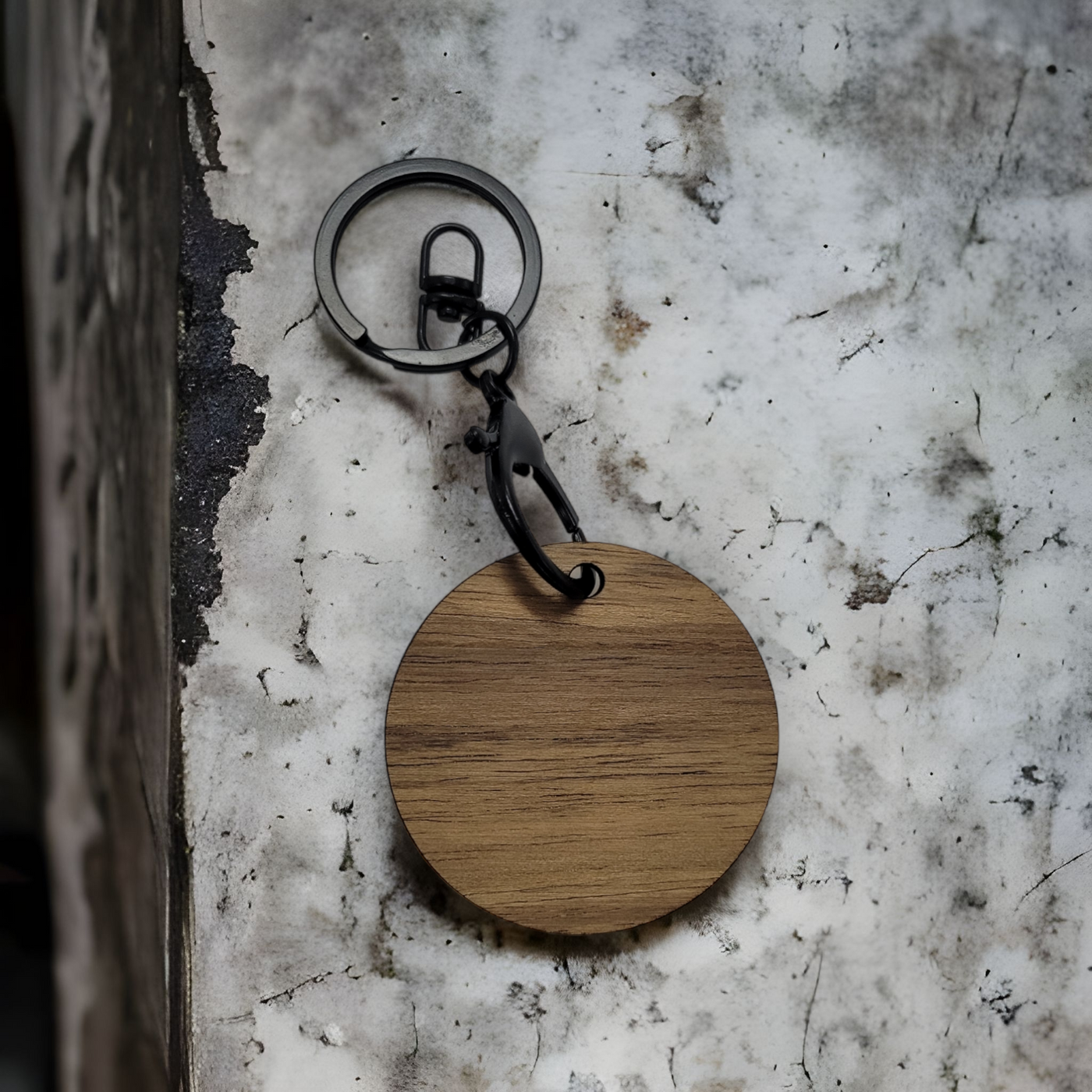 Timber Round Keyring - 50mm (bulk packs available)