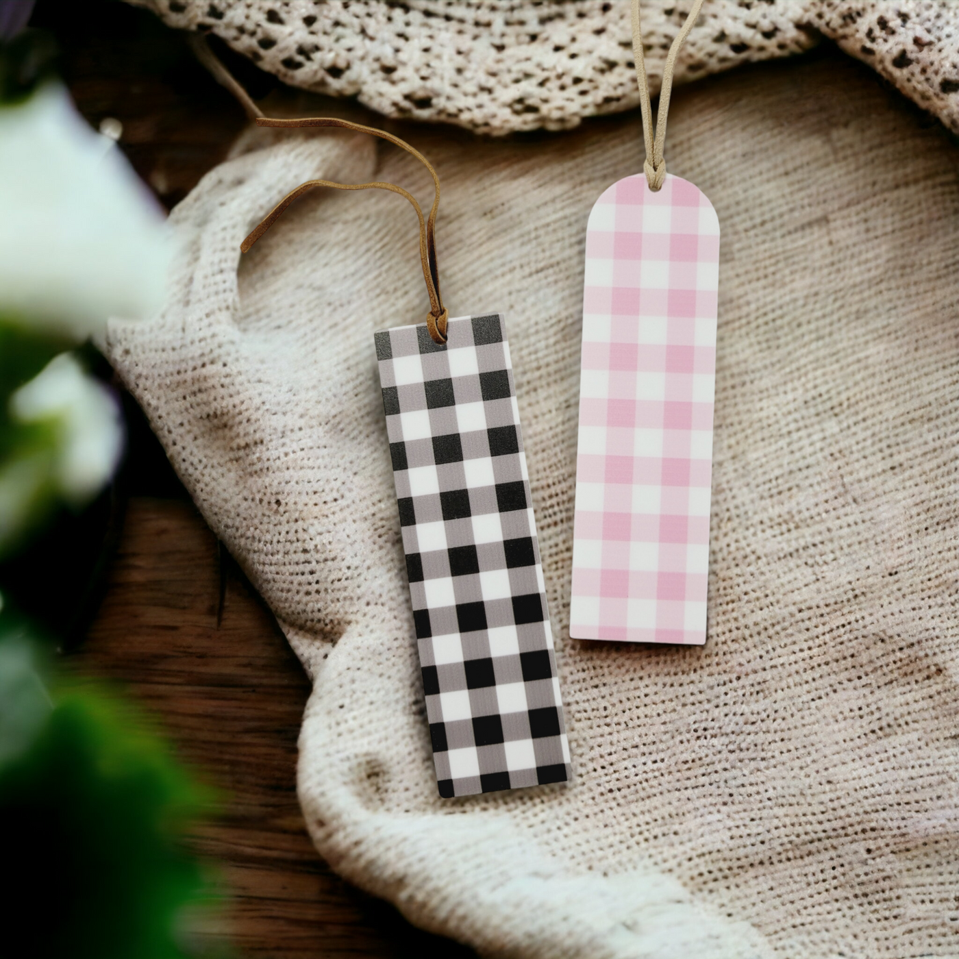 Gingham Bookmark