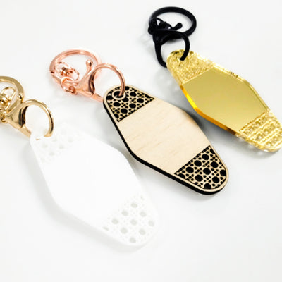 Rattan Hotel Keyring / Tag