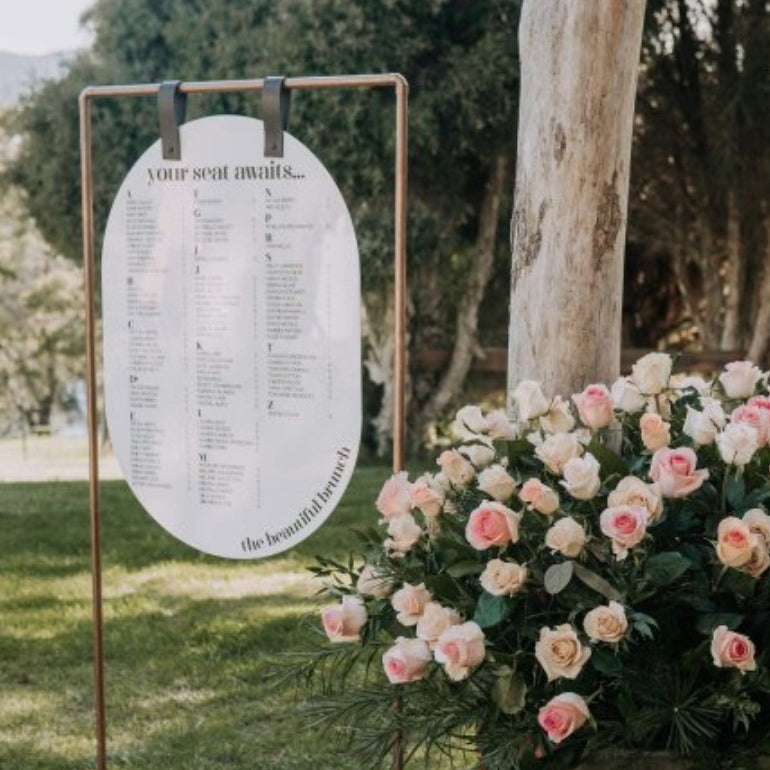 A1 Acrylic Oval Sign