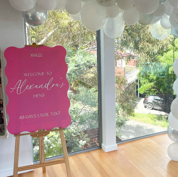 A1 Acrylic Ripple Sign — Laser Cut Blanks